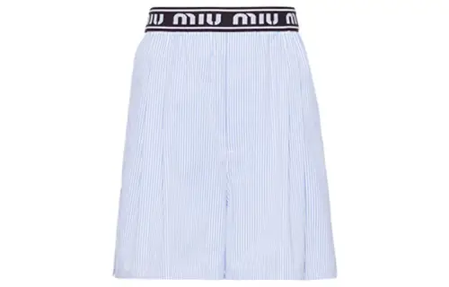 MIU MIU SS21 Casual Shorts Women's Blue