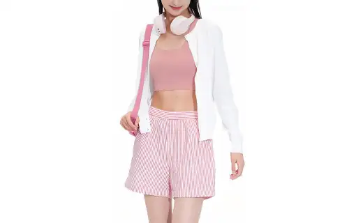 UNIQLO Casual Shorts Women's Coral Red Moderate
