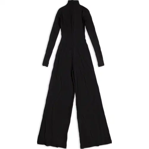 Balenciaga FW22 Jumpsuit Slim Fit Women's Black