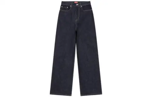 【Previous Season】logo-patch wide leg jeans