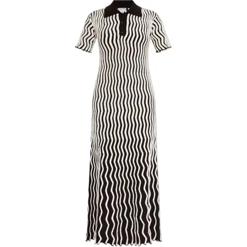 Bottega Veneta Two Toned Midi Dress