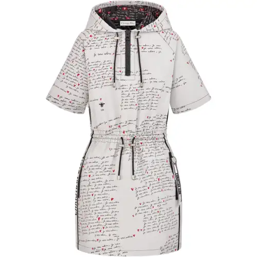 DIOR Short Sleeved Dress Women's White