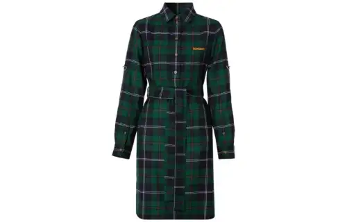 Burberry FW22 Long Sleeved Dress Women's Green