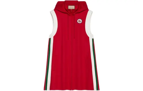 GUCCI Technical Jersey Dress Red