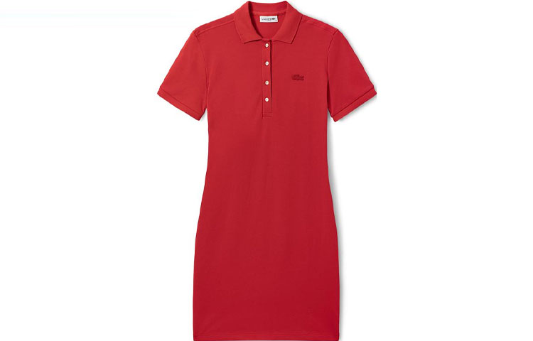 Женское платье LACOSTE (оранжевое)