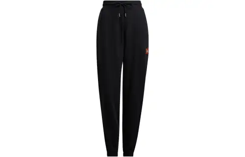 Adidas Originals Knitted Sweatpants Women's Black Moderate Cuffed Pants