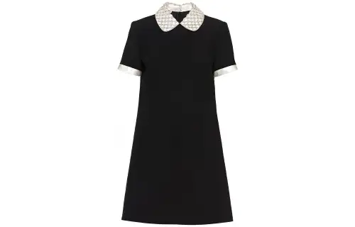 MIU MIU Short Sleeved Dress Women's Black