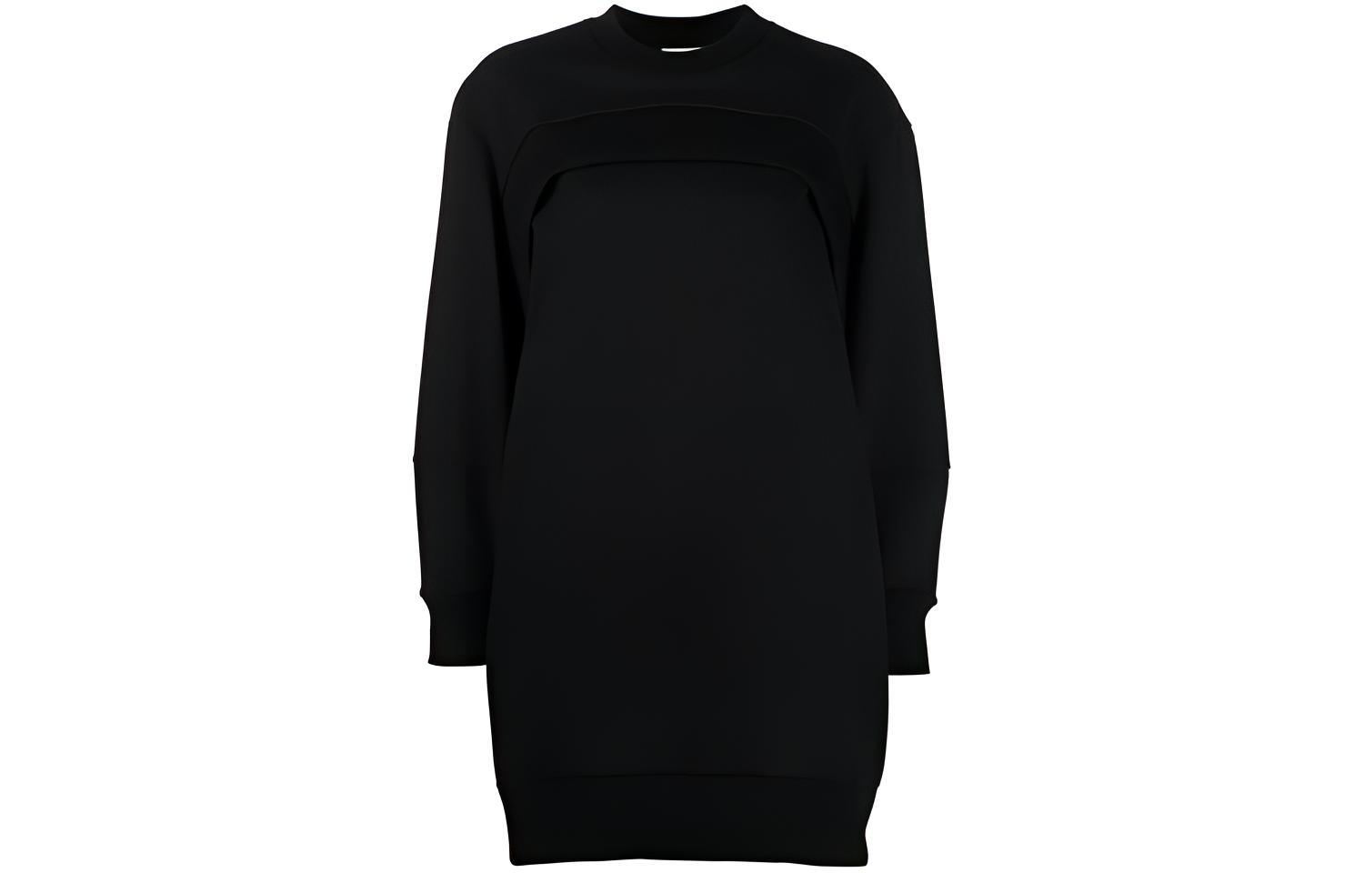 Женское платье Alexander McQueen SS21 Logo (черное)