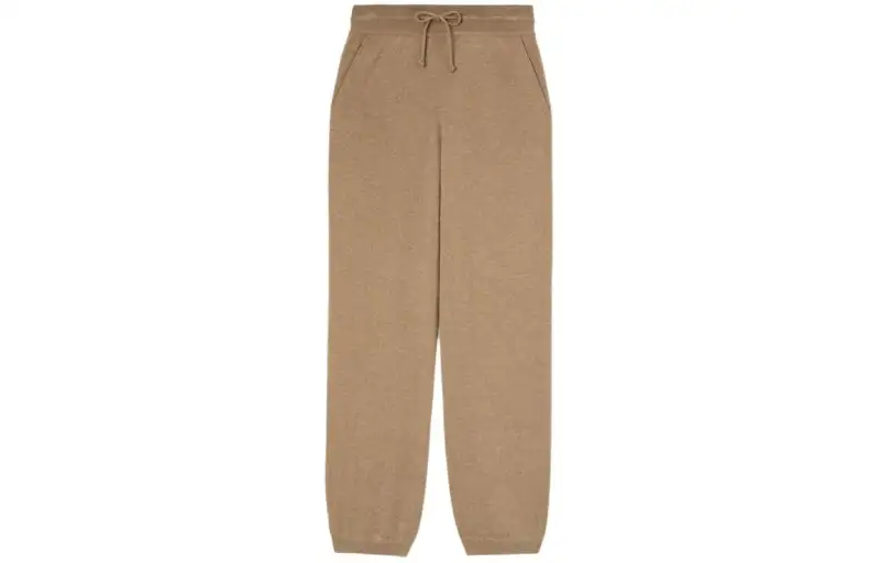 Loro Piana FW23 Knitted Sweatpants Women's Umber