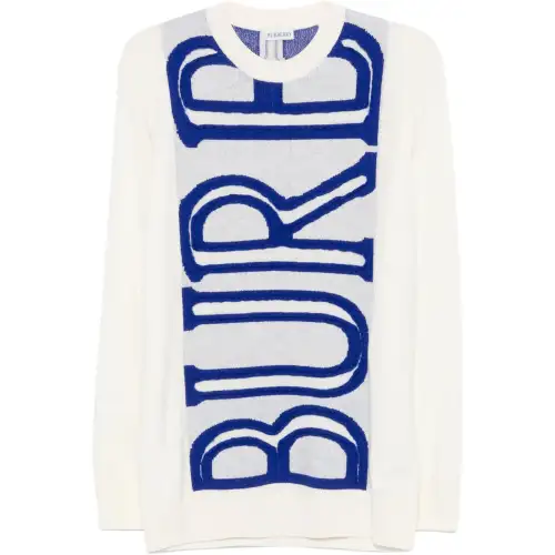 Burberry Intarsia logo Wool Sweater