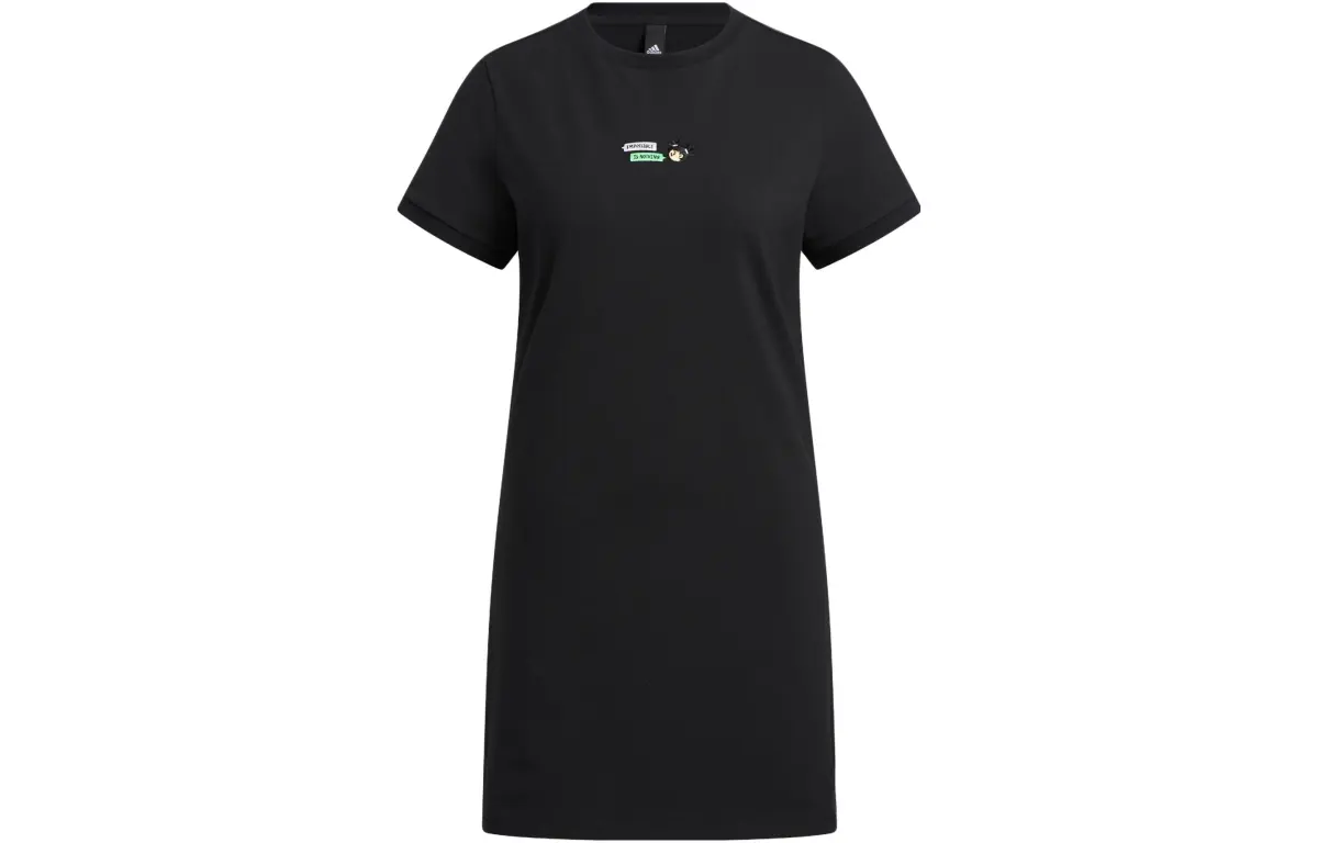 Adidas x SEEBIN Short Sleeved Dress Women's Black