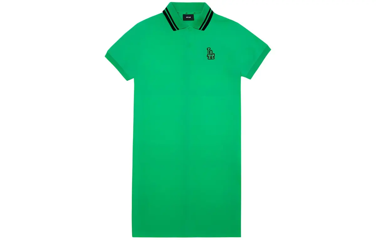 MLB Short-Sleeved Dresses Women's Green Moderate Short