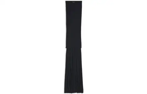 Balenciaga Off Shoulder Long Sleeved Maxi Dress