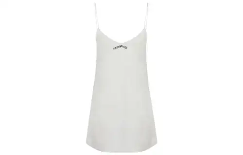 Vetements Sleeveless Dresses Women's White Boat Neck