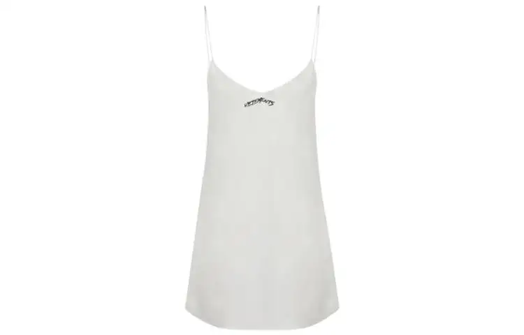 Vetements Sleeveless Dresses Women's White Boat Neck