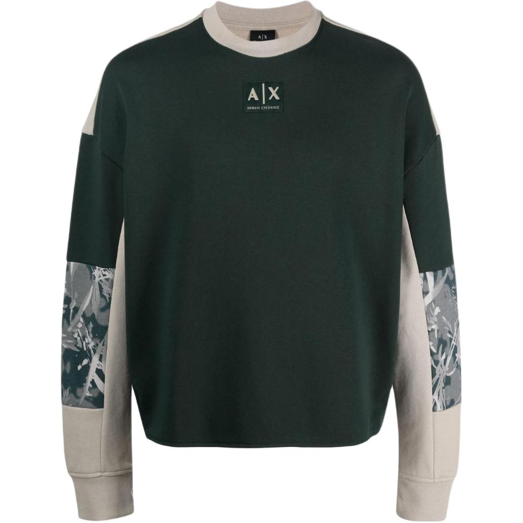ARMANI EXCHANGEAE SS23 Sweatshirt Men's Olive Green