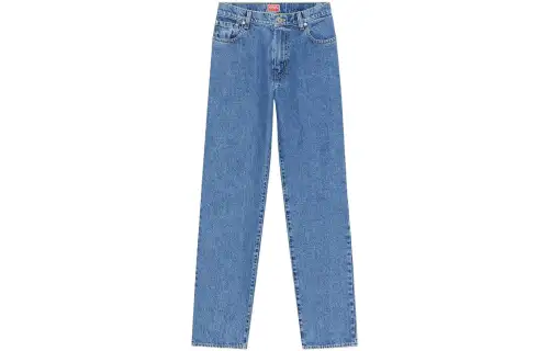 KENZO Logo-Patch Straight Leg Jeans