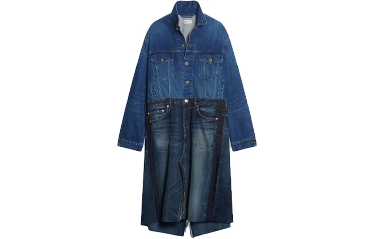 Balenciaga FW21 Long Sleeved Dress Women's Blue