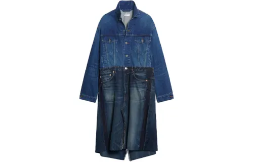 Balenciaga FW21 Long Sleeved Dress Women's Blue