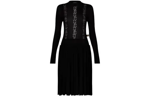 LOUIS VUITTON FW21 Long Sleeved Dress Women's Black