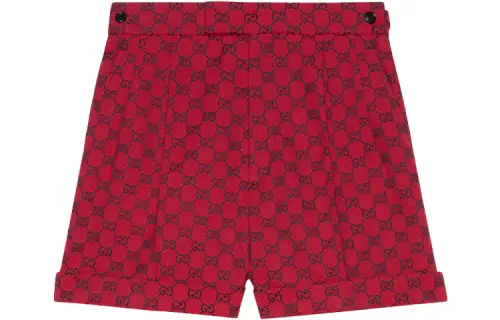 GUCCI Casual Shorts Women's Red Moderate