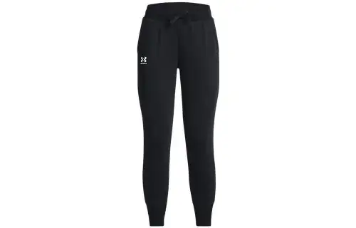 Under Armour Knitted Sweatpants Women's Black Moderate Cuffed Pants