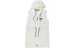 Timberland Sleeveless Dresses Women's White Hooded Moderate Mid Length
