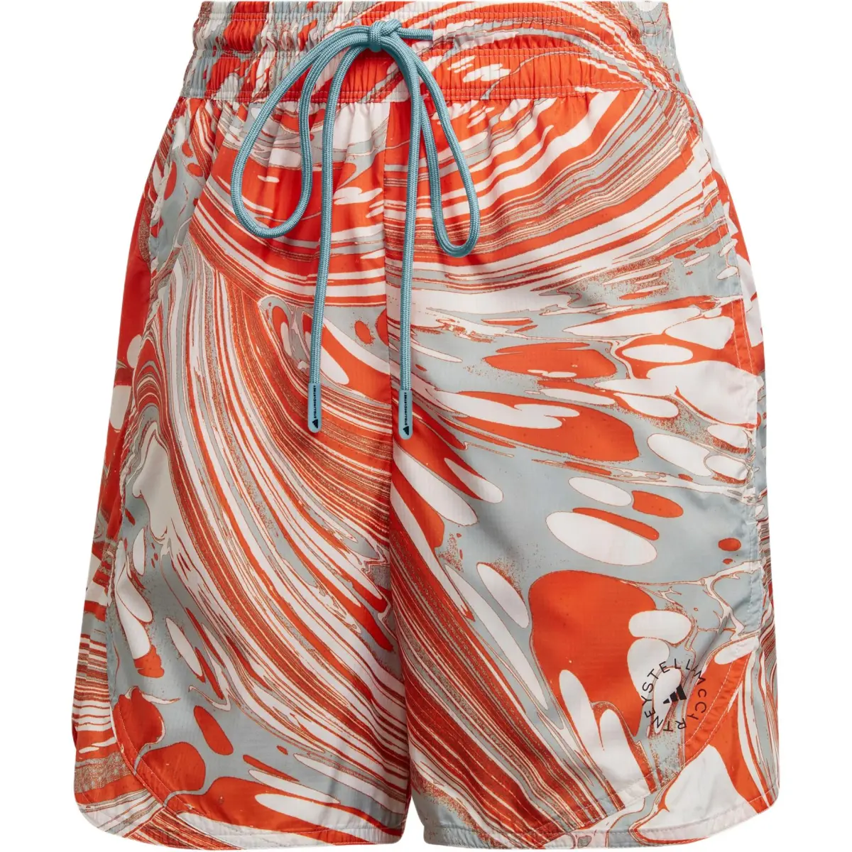 Adidas Casual Shorts Women's Orange Moderate Straight Fit Pants