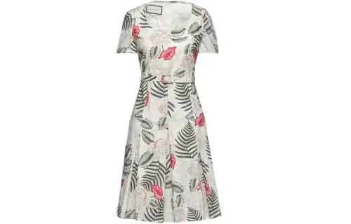 GUCCI Short Sleeved Dress Women's Multicolor