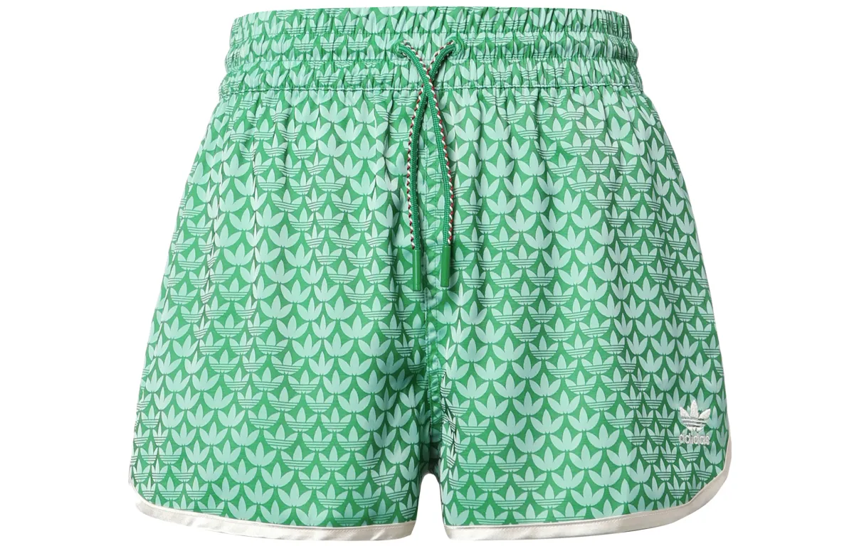 adidas originals Adicolor 70s High-Waist Monogram Shorts Green