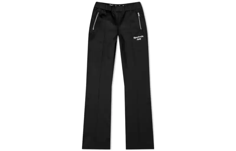 Reebok Knitted Sweatpants Women's Black Moderate Straight Fit Pants
