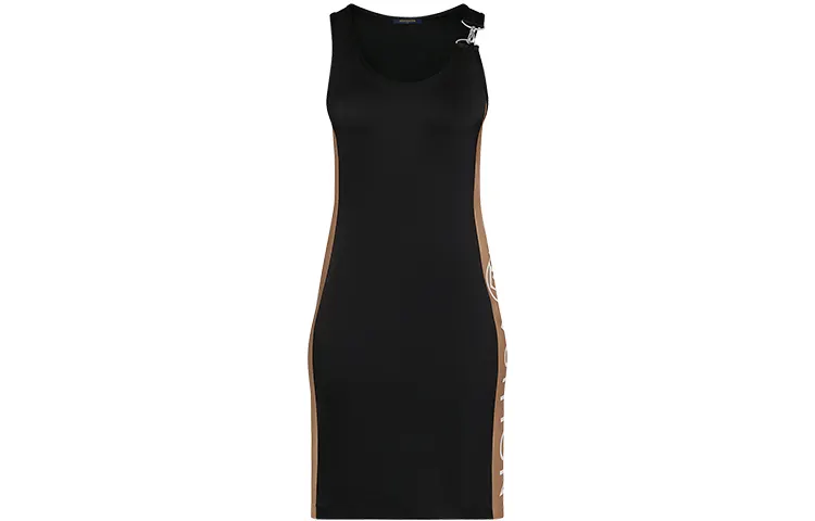 LOUIS VUITTON Sleeveless Dress Women's Black