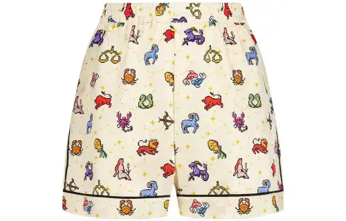 DIOR Quarterly New Products Casual Shorts Women's Ecru Moderate