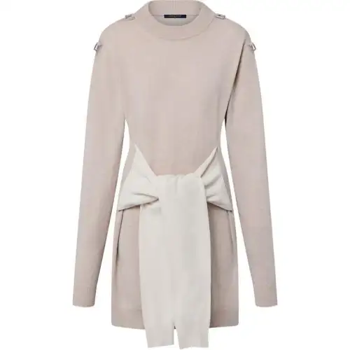 LOUIS VUITTON Sleeve Tie Knit Dress