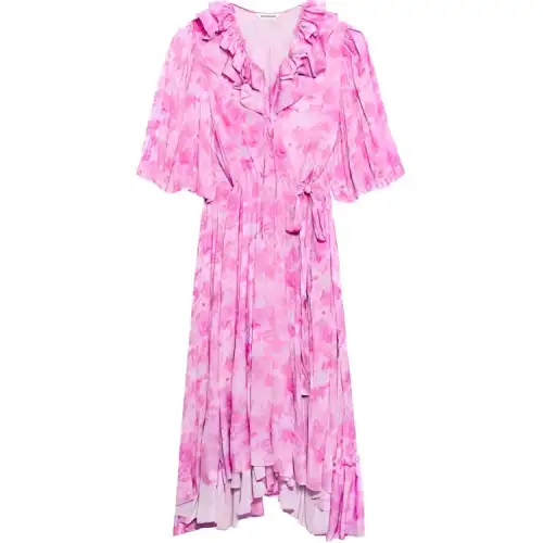 Balenciaga SS21 Short Sleeved Dress Women's Pink