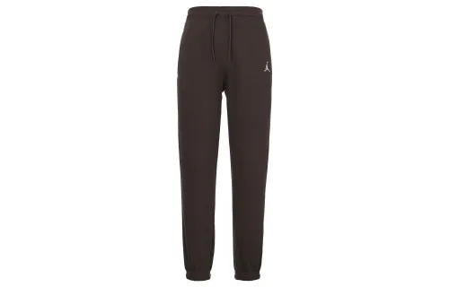 Jordan Knitted Sweatpants Women's Brown Moderate Cuffed Pants