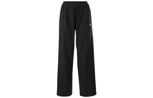 Reebok Knitted Sweatpants Women's Black Moderate Straight Fit Pants