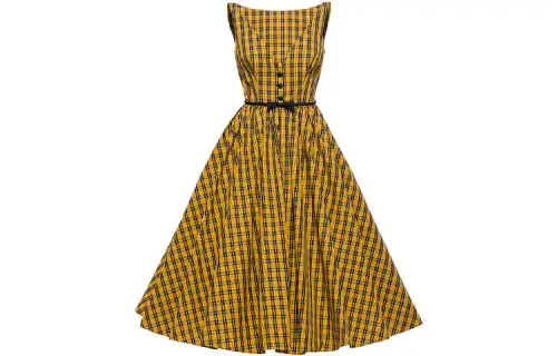 MIU MIU Sleeveless Dresses Women's Corn Yellow V Neck Moderate