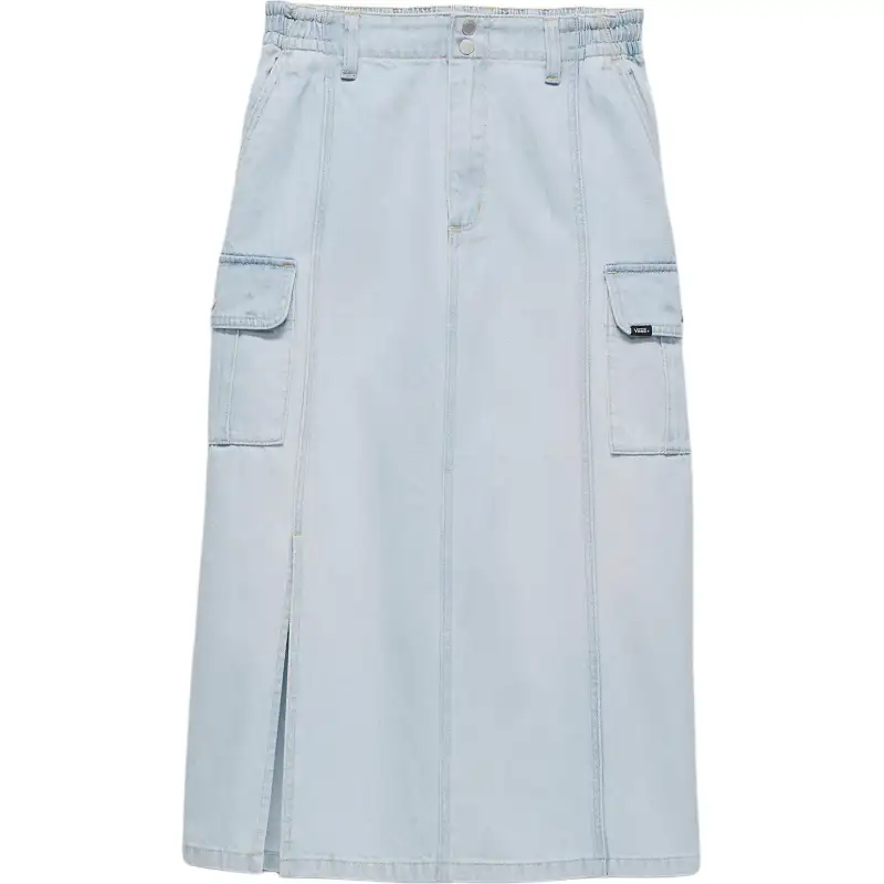 Vans Sidewalk Denim Long Skirt Women's Stonewashed