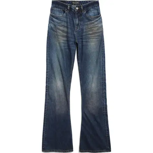 Balenciaga Logo Patch Bootcut Jeans