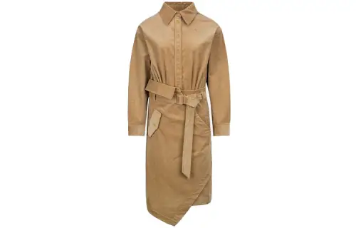 EVISU Long Sleeved Dress Women's Camel