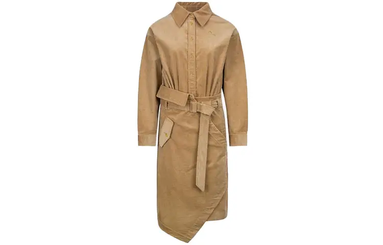 EVISU Long Sleeved Dress Women's Camel