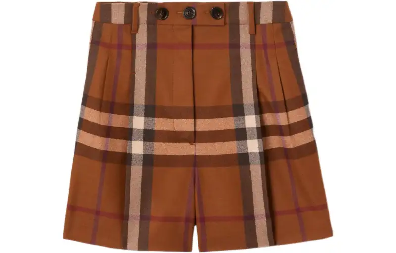 Burberry Casual Shorts Women's Birch Brown