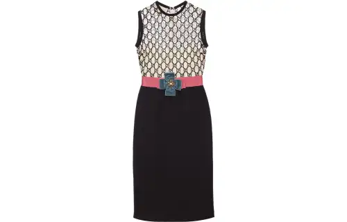 GUCCI SS22 Sleeveless Dress Women's Black