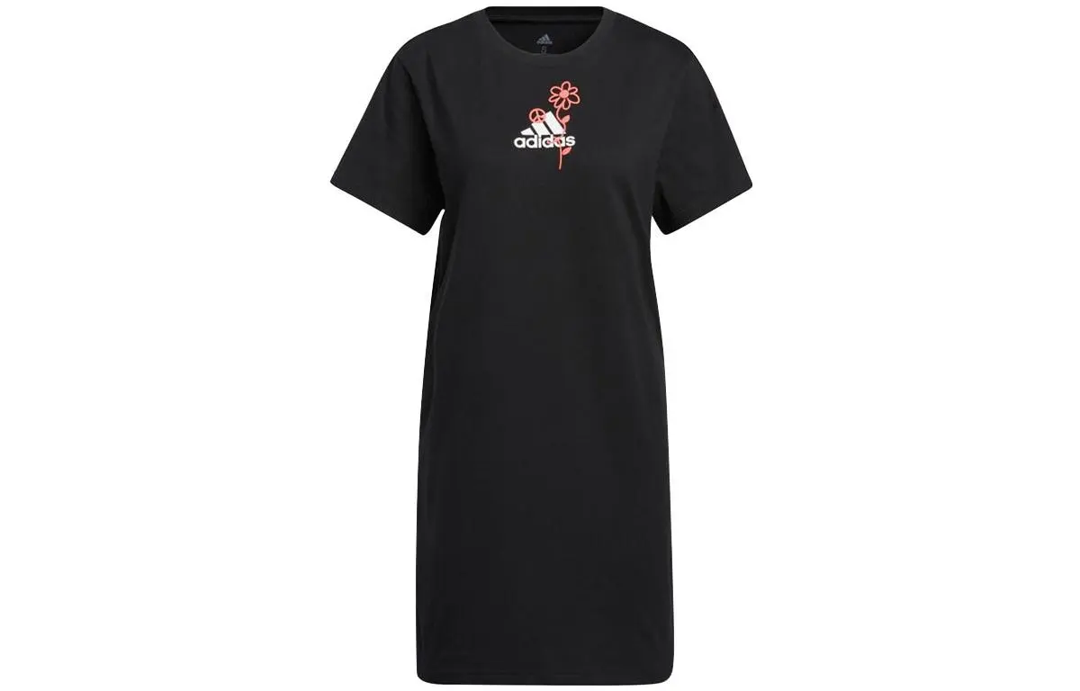 Adidas Short Sleeved Dress Women's Black