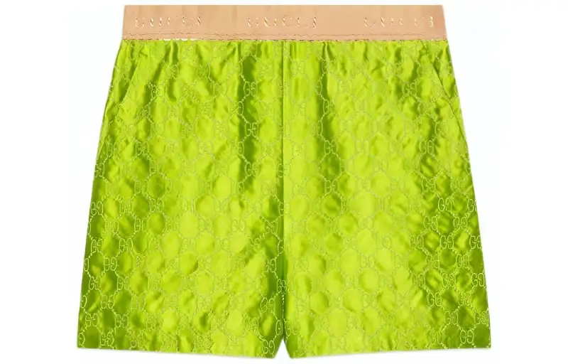 GUCCI Gg Logo Shorts Green