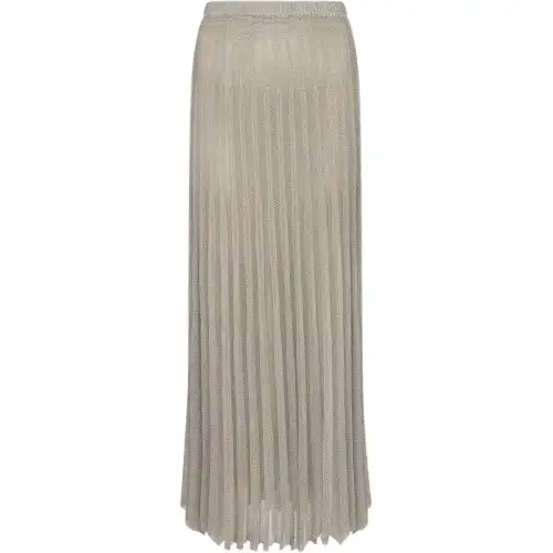 DIOR SS24 Knit Long Skirt Women's Silver