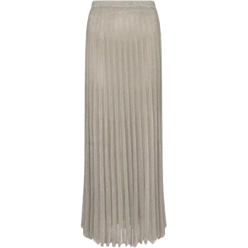DIOR SS24 Knit Long Skirt Women's Silver