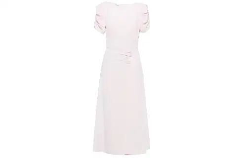 MIU MIU Short Sleeved Dress Women's Snow Pink