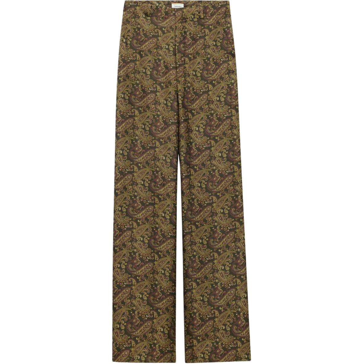 SAINT LAURENT Paisley Mid Rise Pants